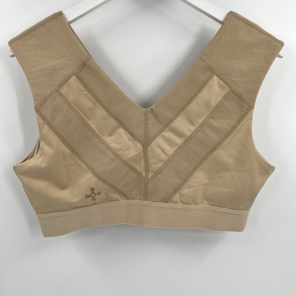 Tommie Copper Shoulder Support Compression Bra Front Zipper Nude Tan Size XL - Picture 6 of 12